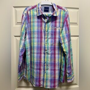 Tommy Bahama Vibrant Plaid Men's Shirt 2XL